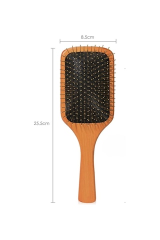 Çelik İğne Uçlu Bambu Tarak Bambu Saç Fırçası