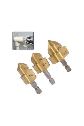 3 Adet Ppr Kaldırma Matkap Ucu Seti Yüksek Karbonlu Çelik Ti