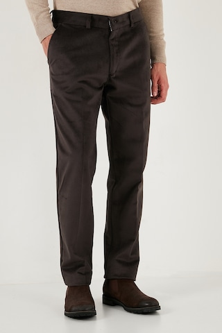 Buratti Normal Bel Regular Fit Düz Paça Erkek Kadife Pantolon 645Merlin Kahve