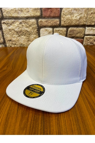 Hamze Hiphop Snapback Rapper Baseball Drip Unisex Şapka Cap Beyaz