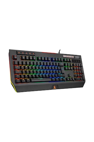 Rampage KB-R105 EXHERO Usb Kablolu RGB Ledli Outemu Blue Switch 5 Makro Tuşlu Gaming Q Klavye