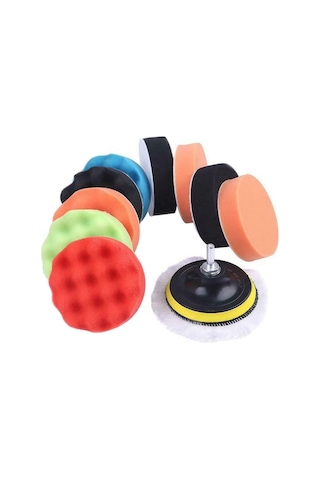 Valkyrie 12 Parça 10Cm Büyük Boy Oto Pasta Cila Polisaj Seti