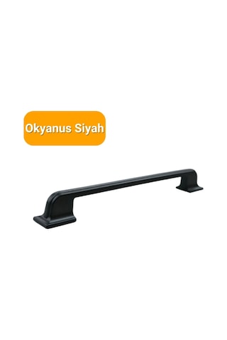 50 Adet Okyanus Siyah Metal Mobilya Kulpu 160mm - 192mm Siyah