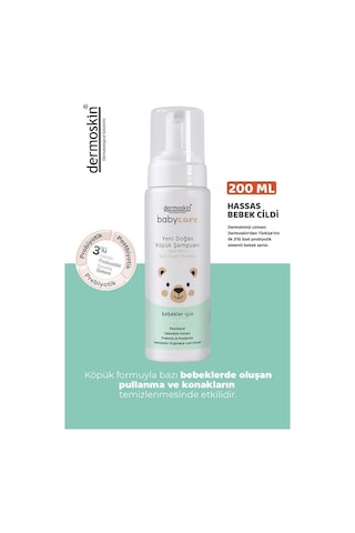 Dermoskin Babycare Yeni Doğan Köpük Şampuanı 200 ML