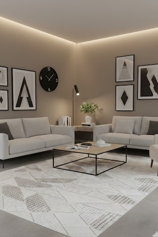Salon Halısı 6023 Kahve Kaymaz Taban Yıkanabilir Leke Tutmaz Özel Ölçü Şık Tasarım Kahverengi - 844318655 Kahverengi