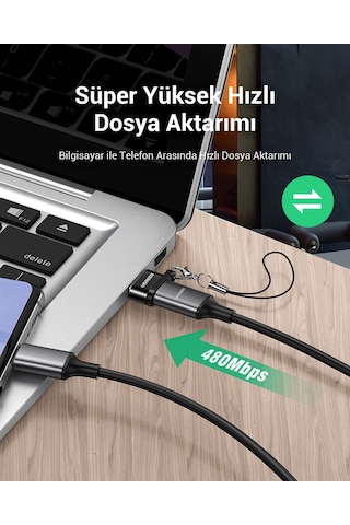 Ugreen Usb-a Erkek - Usb-c Dişi Çevirici Dönüştürücü Adaptör, 50568