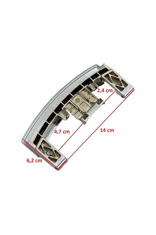 Vestel İle Uyumlu Ckaxxl8514tea - Cm9710 Çamaşır Makinesi Kapak Mandalı Tutamağı İnox