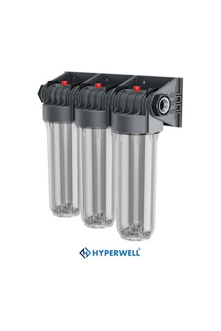 Hyperwell Daire Girişi 3 Lü Su Filtresi Su Saati Sonrası