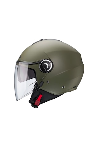 Caberg Riviera V4 Güneş Vizörlü Yarım Açık Motosiklet Kaskı Yeşil