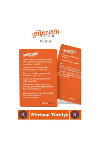 Oyun Eğlenceli Kız Erkek Grup Arkadaş Ortamı Komik Görev Ceza Kart Oyunu Gülersen İçersin-çocuklar