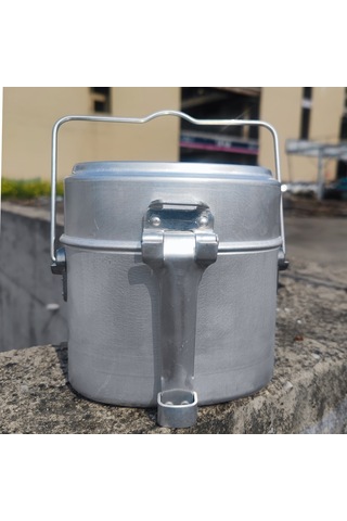 Ranyeek Alüminyum Geleneksel Alman Tarzı Dışarıda Kullanımlı Çok Amaçlı Kamp Mutfak Seti: Yemek Kutusu Ve Su Kavanozu Boya Yok, Ham Renk Diğer