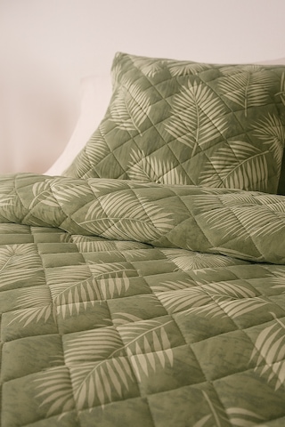 Mauritius Tek Kişilik Kapitone Dolgulu Pike 4 Mevsim Baklava Dsn Yastık Kılıfı Dahil 160x230cm Yeşil