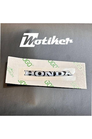 Honda Metal Gümüş Silver Ön Cam Oval Damla Sticker Etiket Modeli