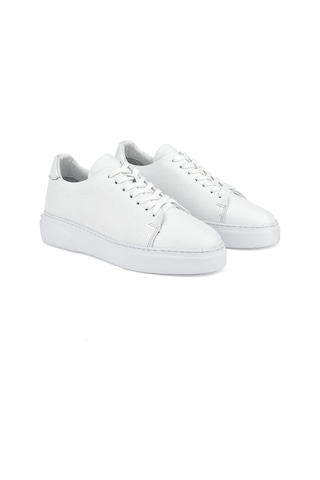 Ziya, Erkek Hakiki Deri Sneaker 151423z511 Beyaz 151423z511 500 Beyaz