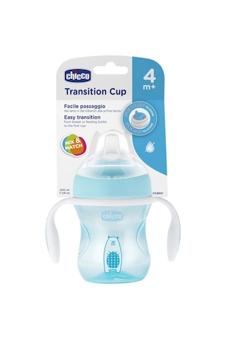 Chicco Yumuşak Uçlu Geçiş Bardağı 4 Ay+ Kız Mavi