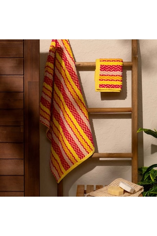 Soft Tinto Yüz Havlusu - Renkli - 50x90 Cm Çok Renkli