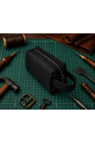 Vintage Leather Craft Hakiki Deri Erkek Çantası 1091 Sıyah