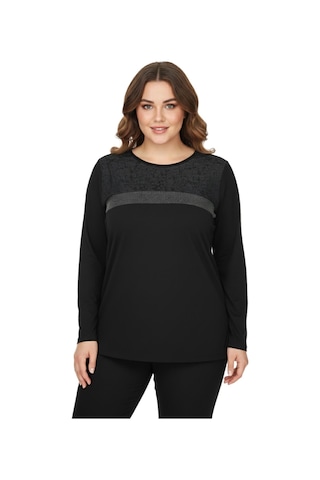 Wearon Kadın Siyah Sıfır Yaka Taşlı Bluz Bgl-st05153 Siyah