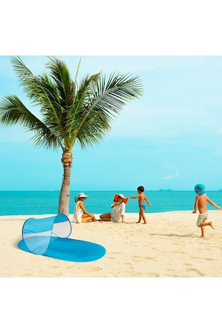 Tongxida Kolay Açılır Katlanır Çocuk Çadırı, İç Ve Dış Mekan Kullanımı İçin Pratik Taşıma Çantası İle Birlikte. Açık Mavi Açık Mavi