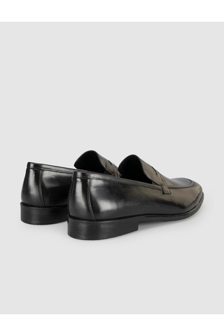 Cabani Premium Leather Black Men's Classic Shoes siyah