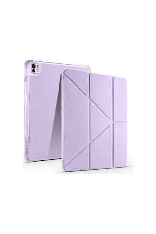 Apple Uyumlu iPad Air 13 İnç M3/m2 2025/2024 Katlanabilir Standlı Tablet Kılıf Kapaklı Kılıf