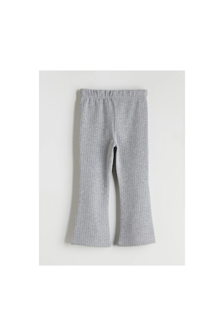 LC Waikiki Lcw Kids Beli Lastikli İspanyol Paça Kız Çocuk Tayt Grey Strıped