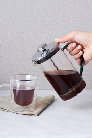 Karaca Coffe Bean Borosilikat Cam French Press Cool Green 600 ml