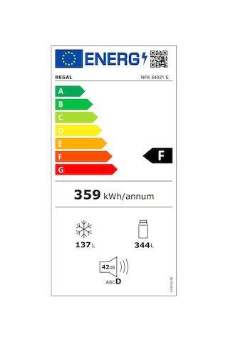 Regal NFK 54021 E No-Frost Kombi Tipi Buzdolabı
