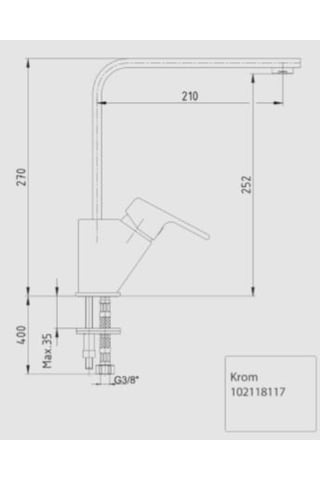 Ar Lunetta Tek Gövde Eviye - Eviye Mutfak Bataryası 102118117 Ar - Y