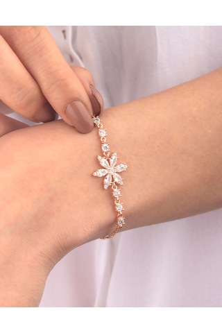 925 Ayar Gümüş Nergis Çiçeği Bileklik N11.3485