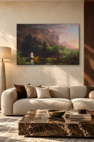 Fida Thomas Cole Hayat Yolculuğu Çocukluk Canvas Tablo Çok Renkli