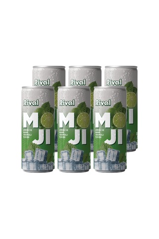 Rival Moji Limon Ve Nane Aromalı Gazlı İçecek 250 Ml 6'lı