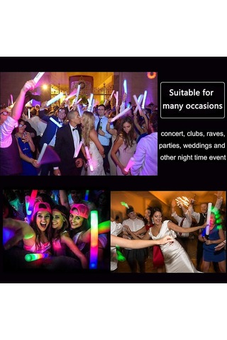 3 Yanıp Sönme Moduna Sahip 24 Led Köpük Işık Çubuğu - Toplu Işık Çubukları