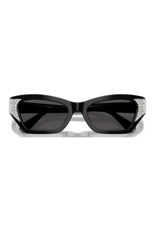 Swarovski Sk6029 100187 50 Kadın Güneş Gözlüğü Siyah