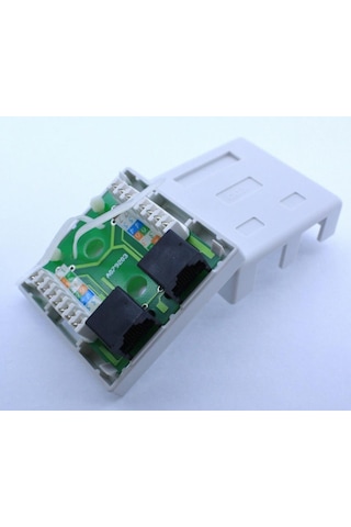 Kablo Bağlantılı 2 Li Rj45 Kutusu