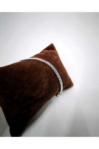 Omar Silver Unisex Rambo Gümüş Bileklik 3,5 Mm