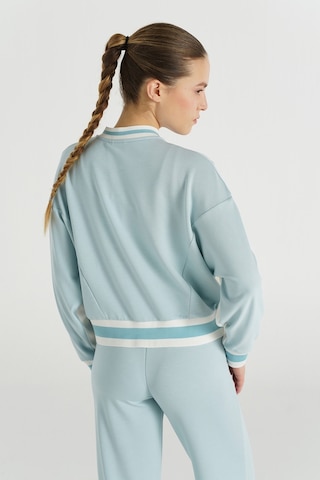 Hummel Farah Fermuarlı Sweatshırt 922175-9950 Mavi