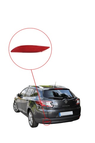 Fluence - Megane 3 Tampon Reflektörü - Sol - 265650004r