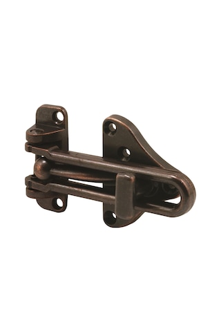 Güvenlik U 11317 Swing Bar Kapı Koruyucu, Yüksek Güvenlikli Aux Kilidi, Klasik Bronz Kaplama, Tekli Paket