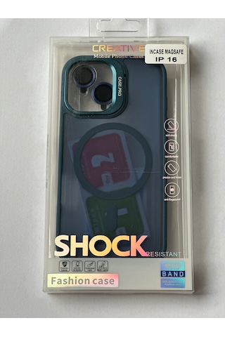 İphone 16 Kılıfı, Kaliteli Kamera Lens Koruyucu Dahil, Magsafe Uyumlu Darbe Dayanaklı, 3 Renk Lacivert