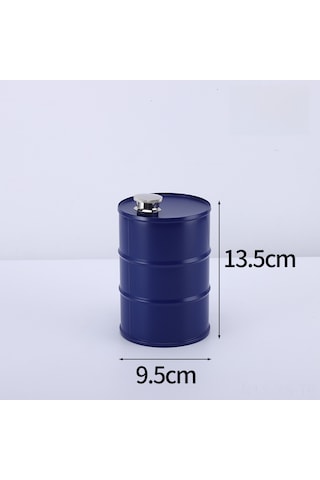 Yunboo 304 Paslanmaz Çelik Taşınabilir Kampya Alkollü İçecek Depolama Kavanozu - Mavi, 750ml Mavi