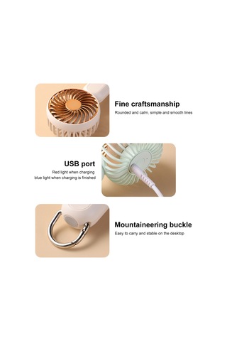 Skycity Taşınabilir Usb Şarjlı 3 Hızlı Kişisel Mini Fan - 1200mah Pil İle İç Ve Dış Mekan Kullanımı