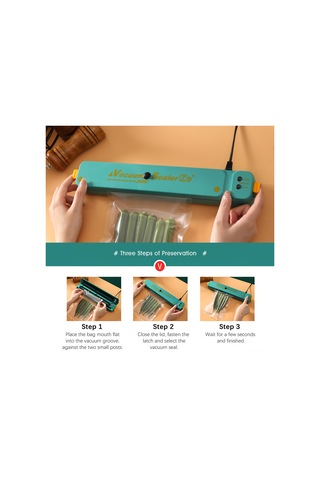 Qingmipy Ev Yapımı Yiyecek Saklama Makinesi - Otomatik Vakumlama, Kuru Ve Nemli Gıdalar İçin Kompakt Tasarım