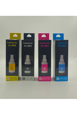Epson Mürekkep 664 4 Lü Set 1 Takım