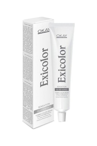 Saç Boyası Tüp 60 Ml - Soğuk Gri + 30 Volüm Peroksit + Boya Naylonu