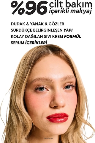 Cream Co. Nemlendirici Besleyici Işıltılı Dudak Yanak Göz Renklendirici Glow Tint Deep Red