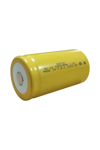 1.2v 4000 Mah - D Büyük Boy - Ni-cd Şarjlı Pil - Başsız / Flat Head
