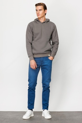 Igs İgs Standart Kapüşonlu Erkek Sweatshirt Koyu Gri