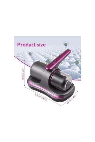 Auhma Ahv-07 Kablosuz Yatak Akar Süpürgesi 12v Uv Sterilizasyonlu Mite Remover