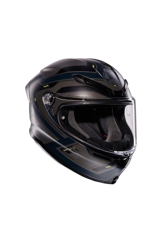 Agv K6 MPLK Enhance Matt Gri Sarı Fluo Motosiklet Kaskı.